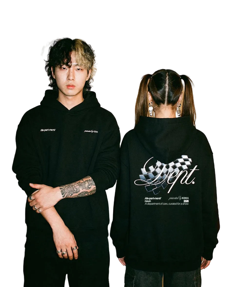 KOKAINE ~ "The Dept" Hoodie // BLACK