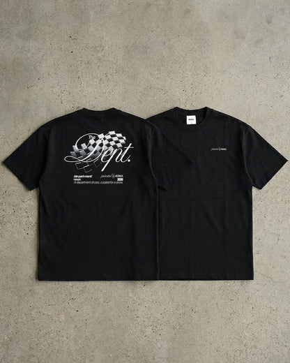 KOKAINE ~ "The DEPT" T - Shirt // BLACK