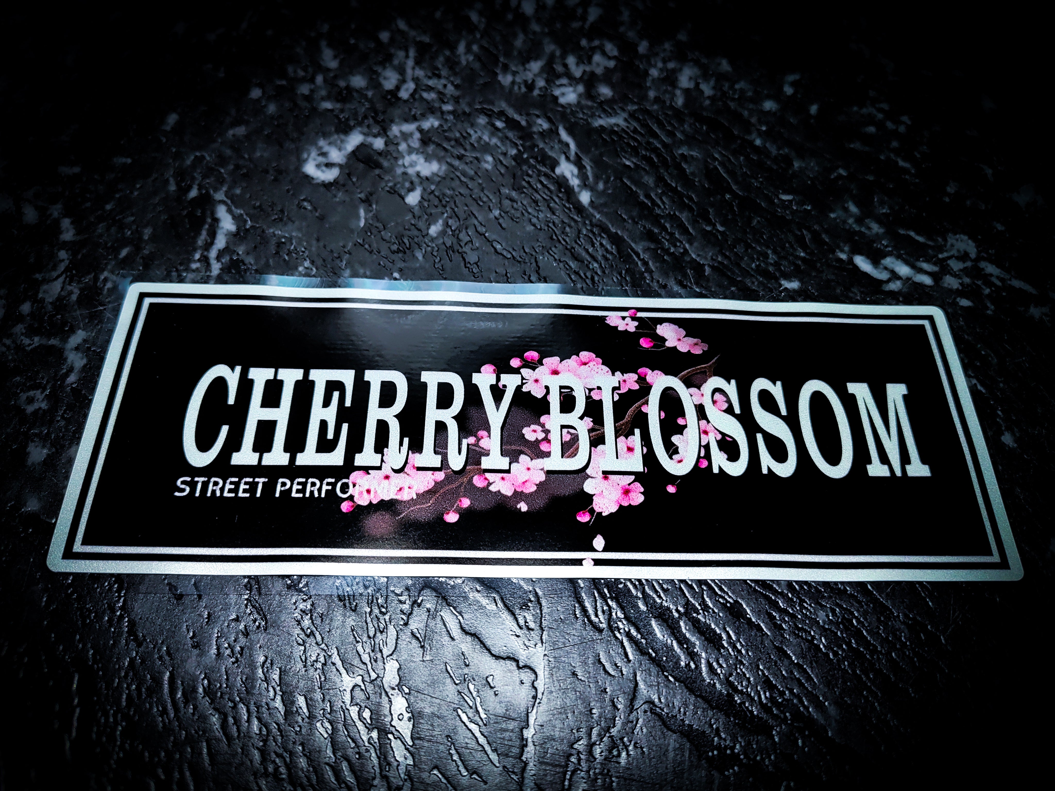 Cherry Blossom Reflective Slap Sticker
