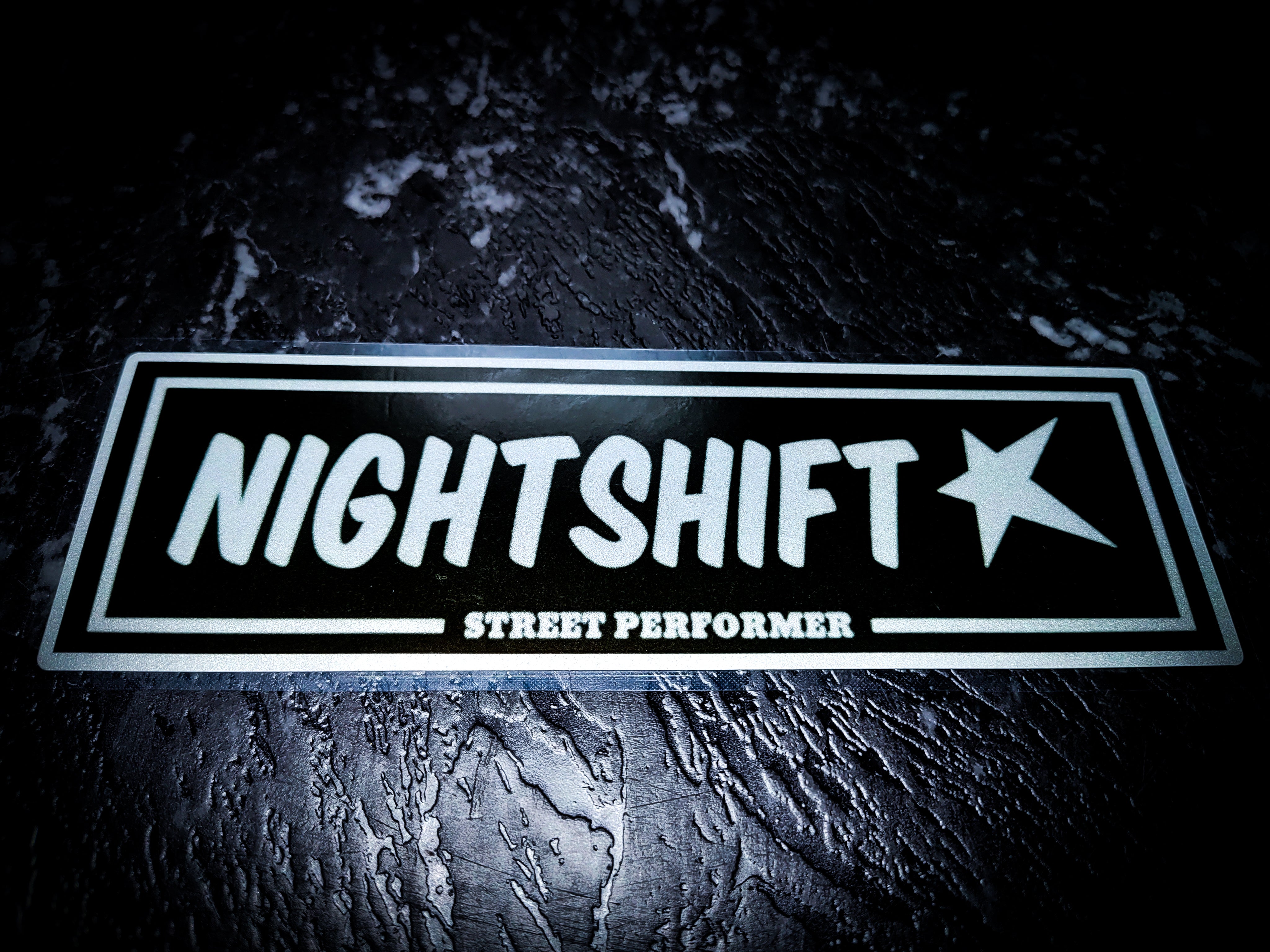Night Shift Reflective Slap Sticker