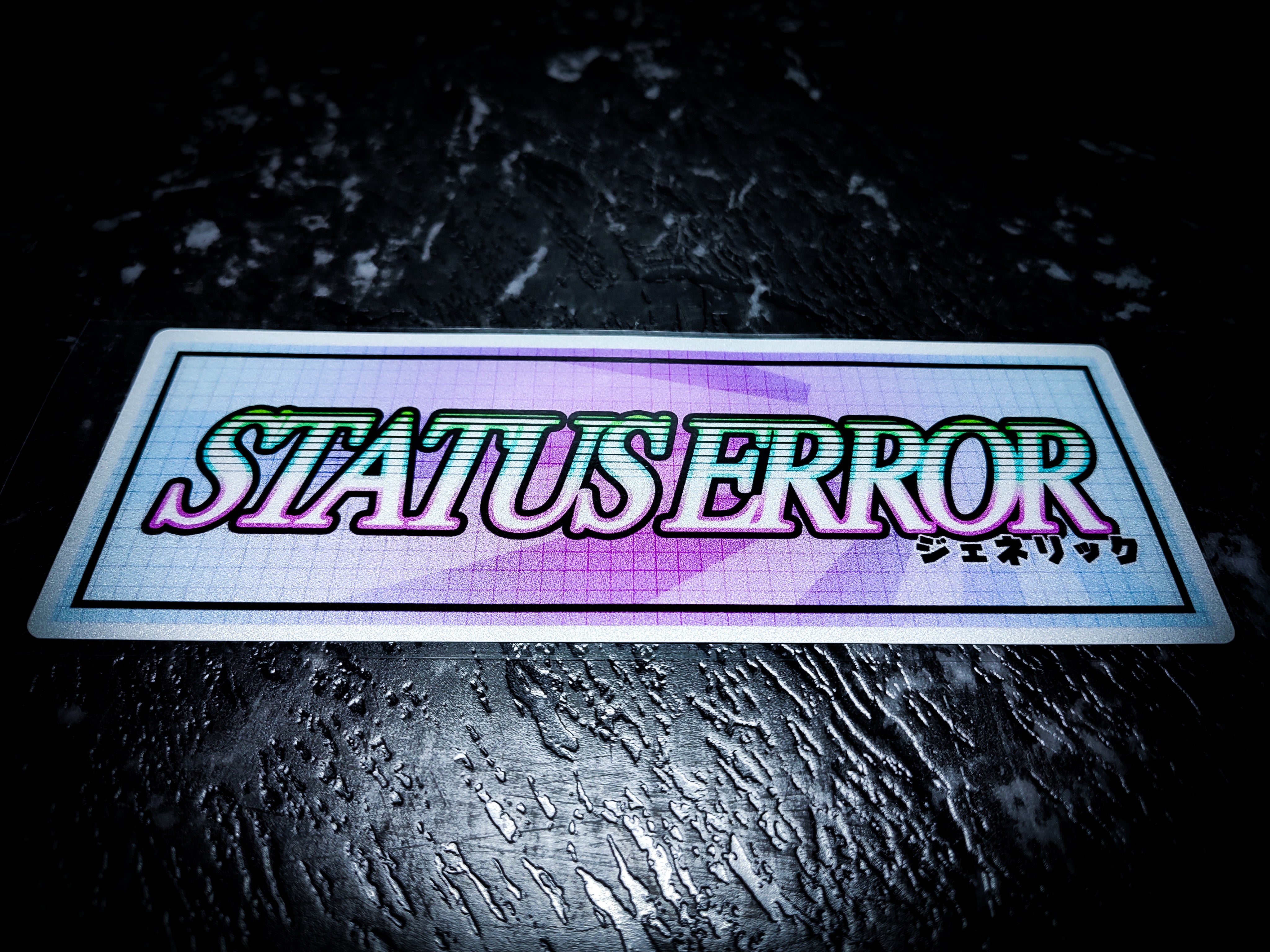 STATUS ERROR Reflective Slap Sticker
