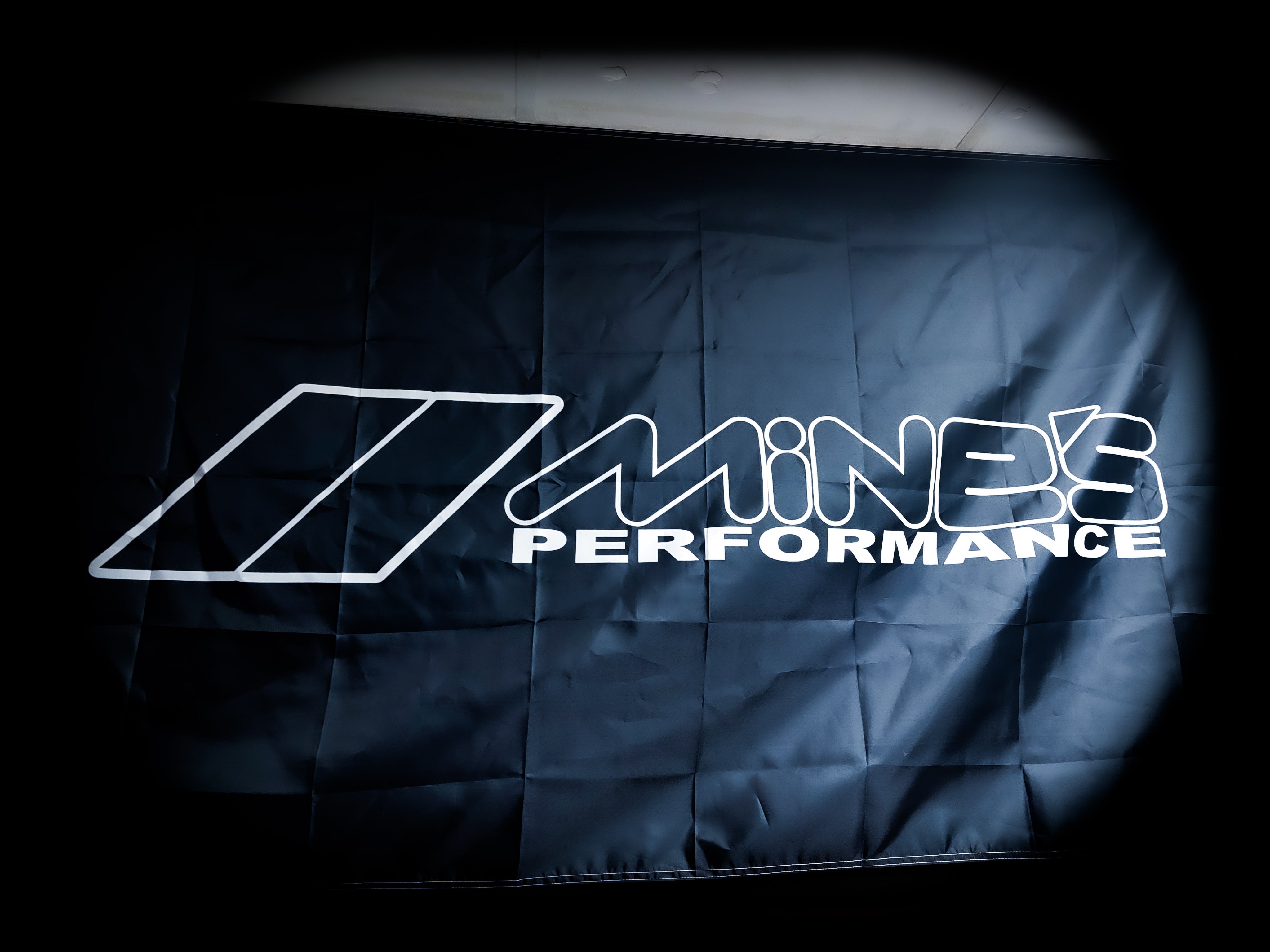 Mine's Performance Workshop Banner Flag