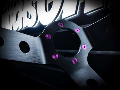 Violet Pink Grade 5 Titanium Steering Wheel Bolt Set