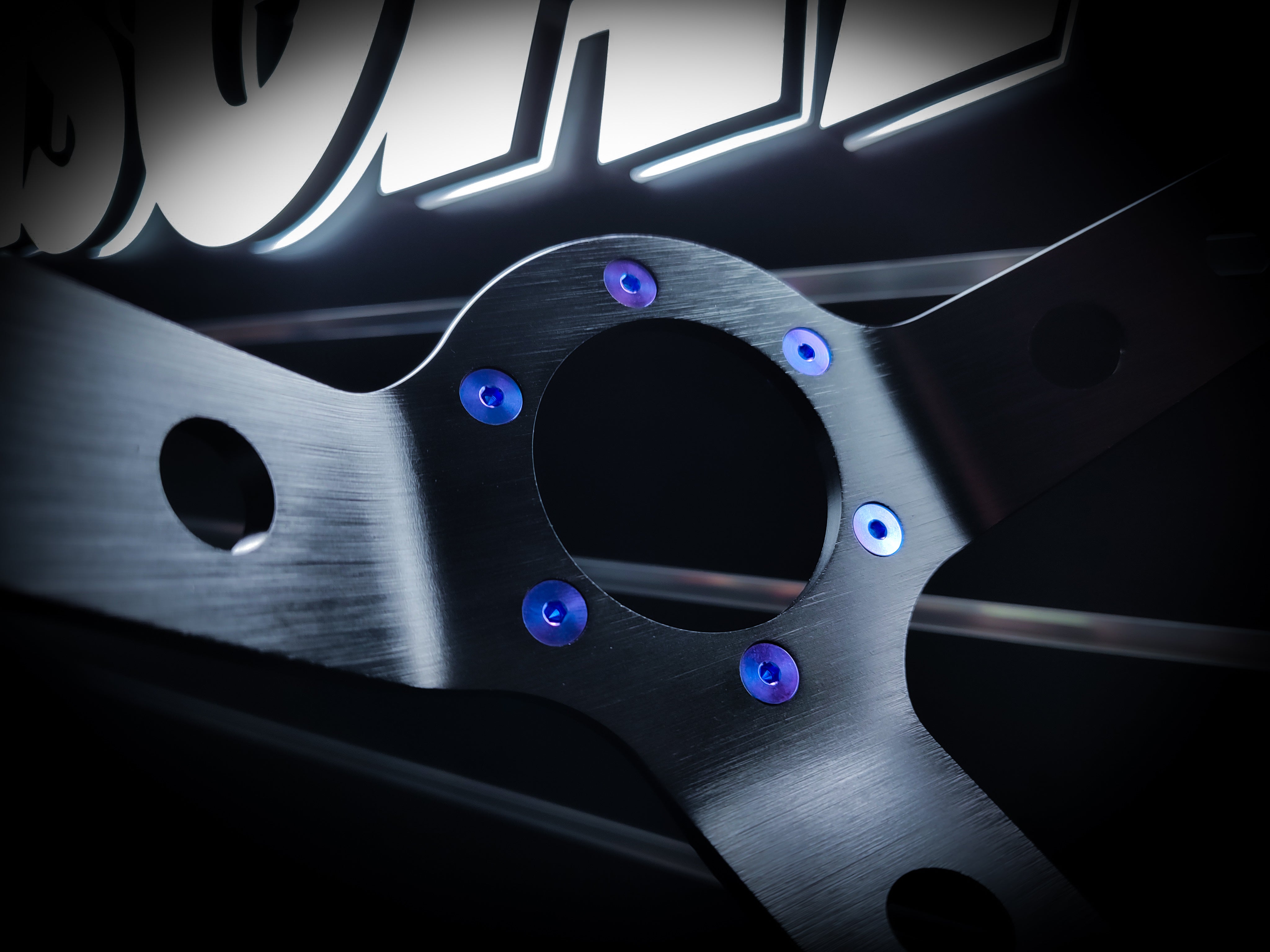 Morpheous Blue Grade 5 Titanium Steering Wheel Bolt Set