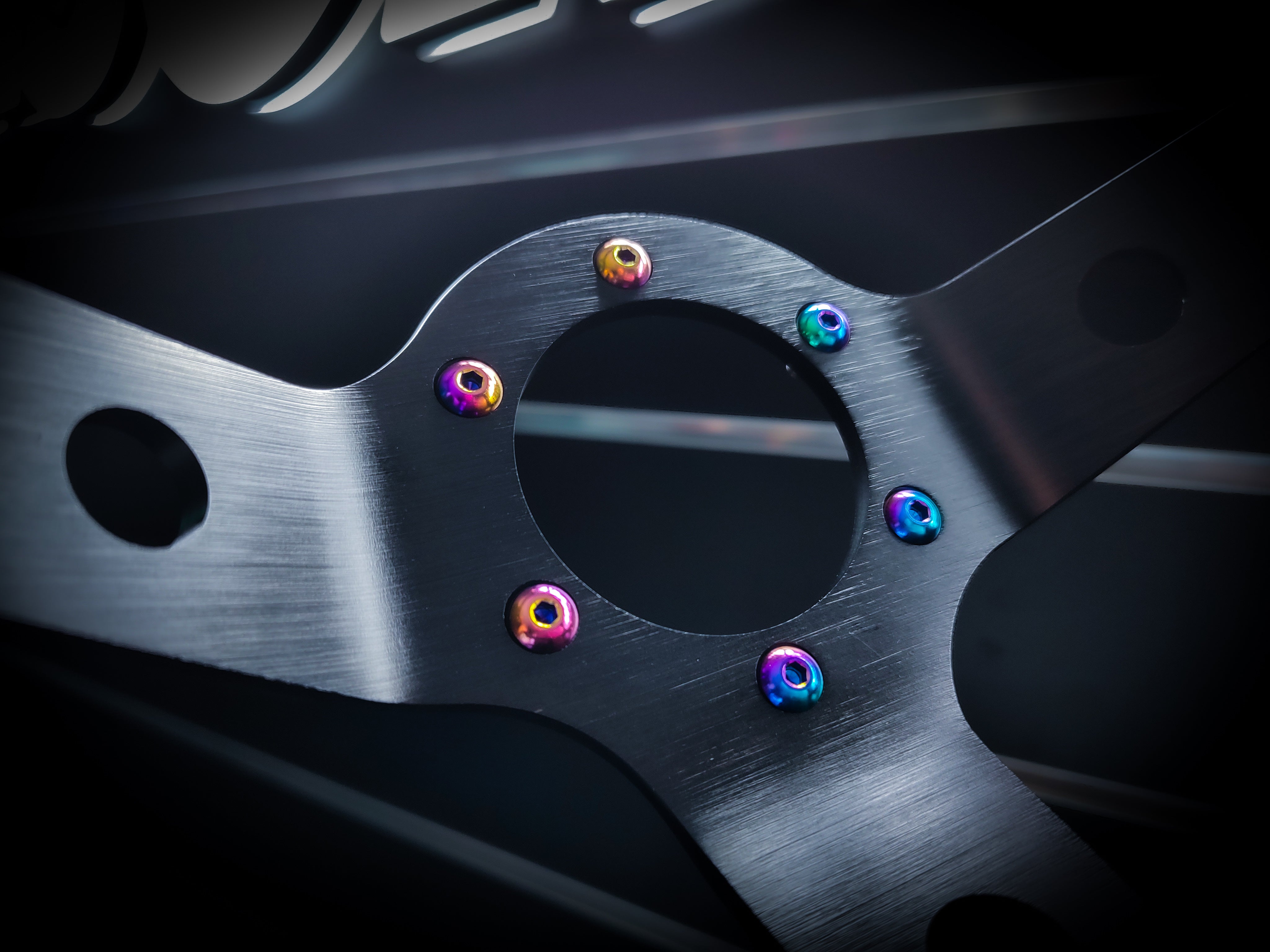 Neo Chrome Grade 5 Titanium Steering Wheel Bolt Set