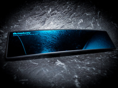 NAPOLEX BROADWAY Blue Tinted and Clear Curved 300mm Clip On Wide Angle Mirrors