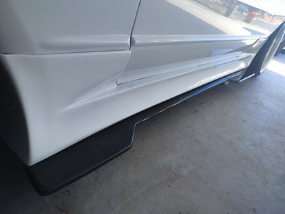 R32 Nissan Skyline Pandem Style 188cm Sideskirt Genuine Carbon Fiber Extensions