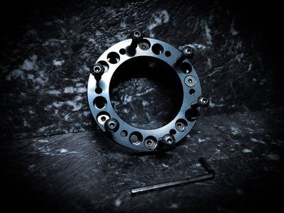 BLACK 15mm Aftermarket Steering Wheel Spacer/Adapter