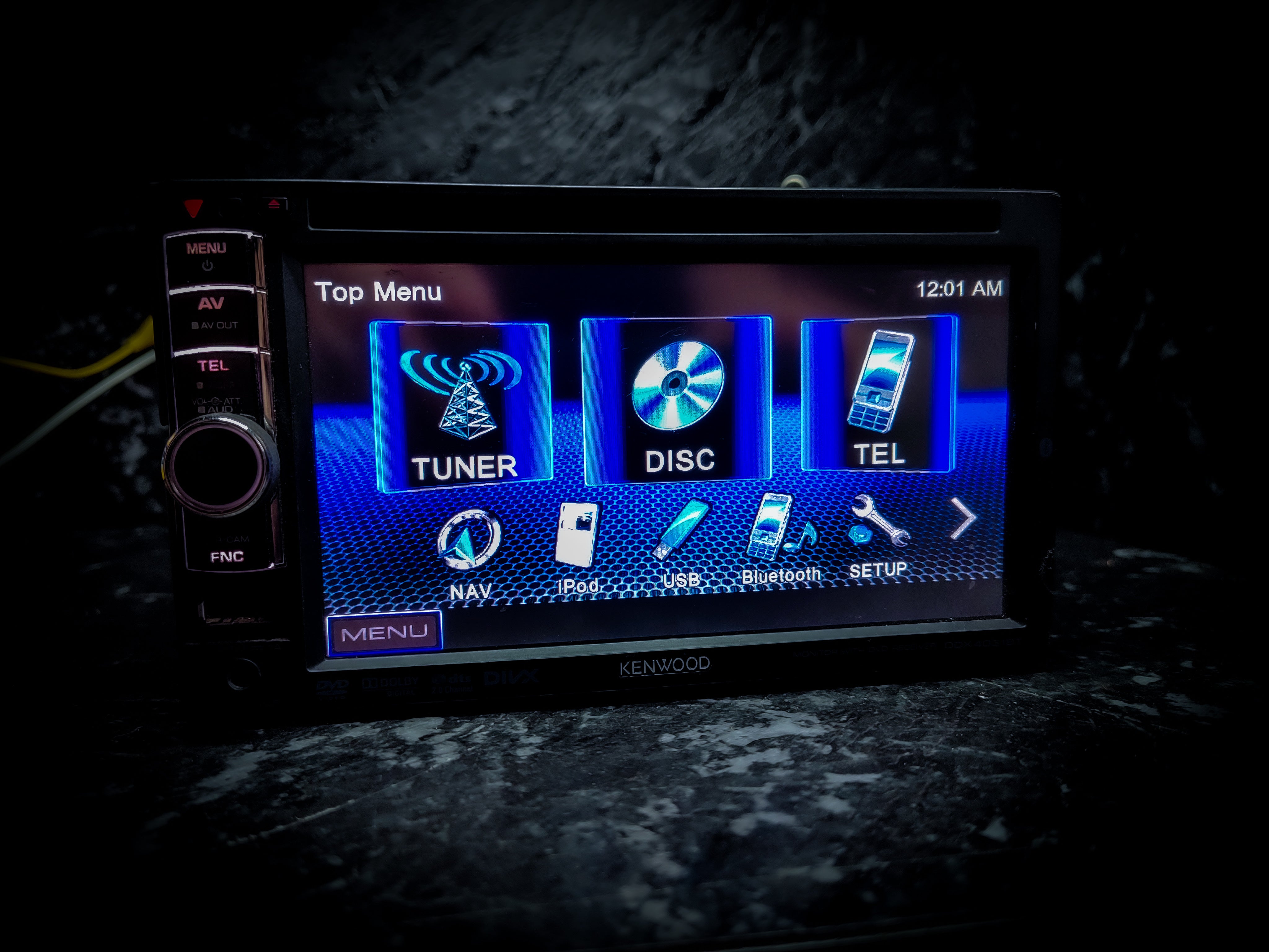 Kenwood Bluetooth Double Din Car Stereo