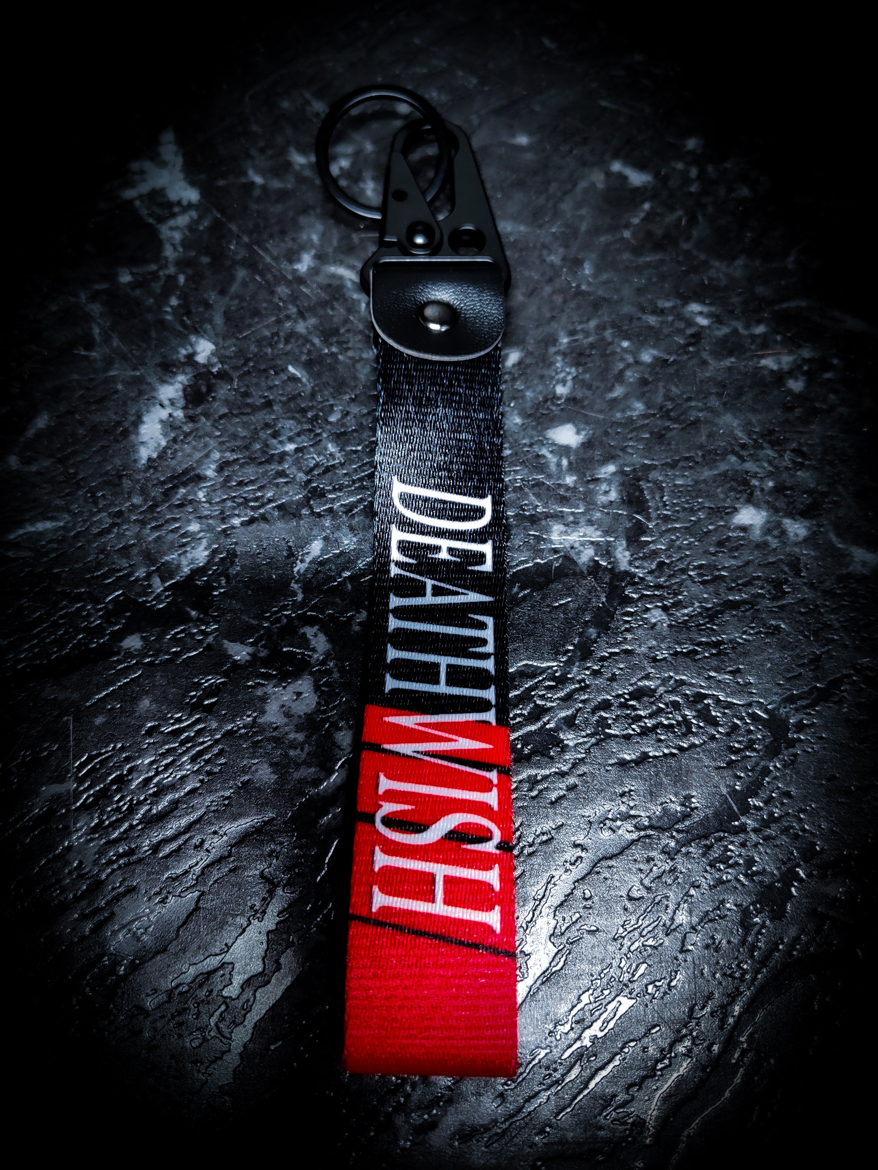 Red and Black Death Wish Key Latch