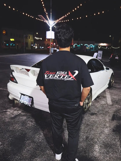 KOKAINE ~ "VERTEX Collab" T - Shirt // BLACK