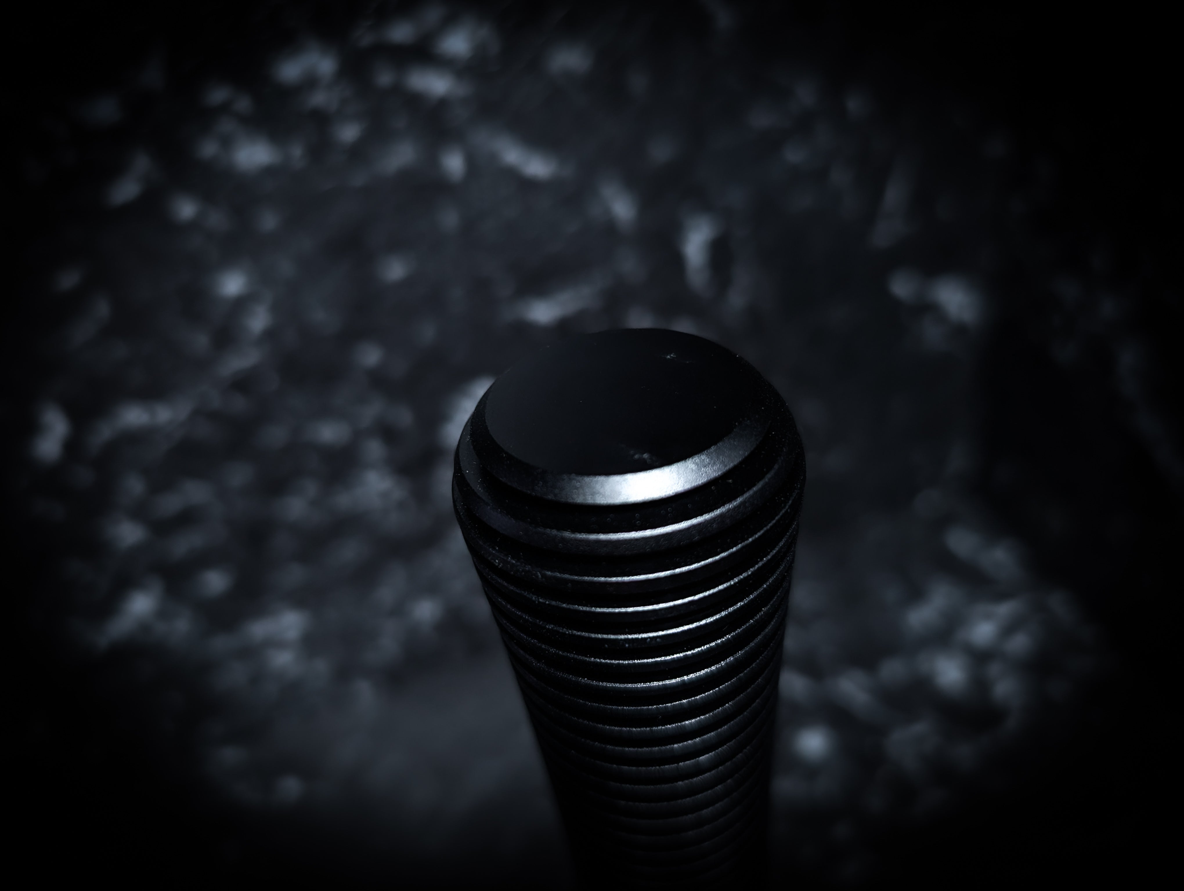 Slotted Tall Black Weighted Manual Gear Knob