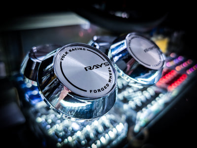 Volk Rays Style Challenge Series F ZERO/57PRO Diamond Silver Forged Edition Centre Caps