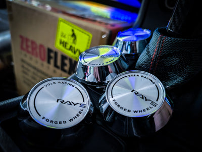 Volk Rays Style Challenge Series F ZERO/57PRO Diamond Silver Forged Edition Centre Caps