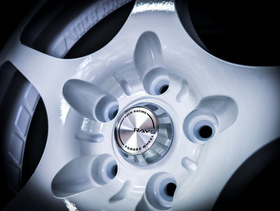 Volk Rays Style Challenge Series F ZERO/57PRO Diamond Silver Forged Edition Centre Caps