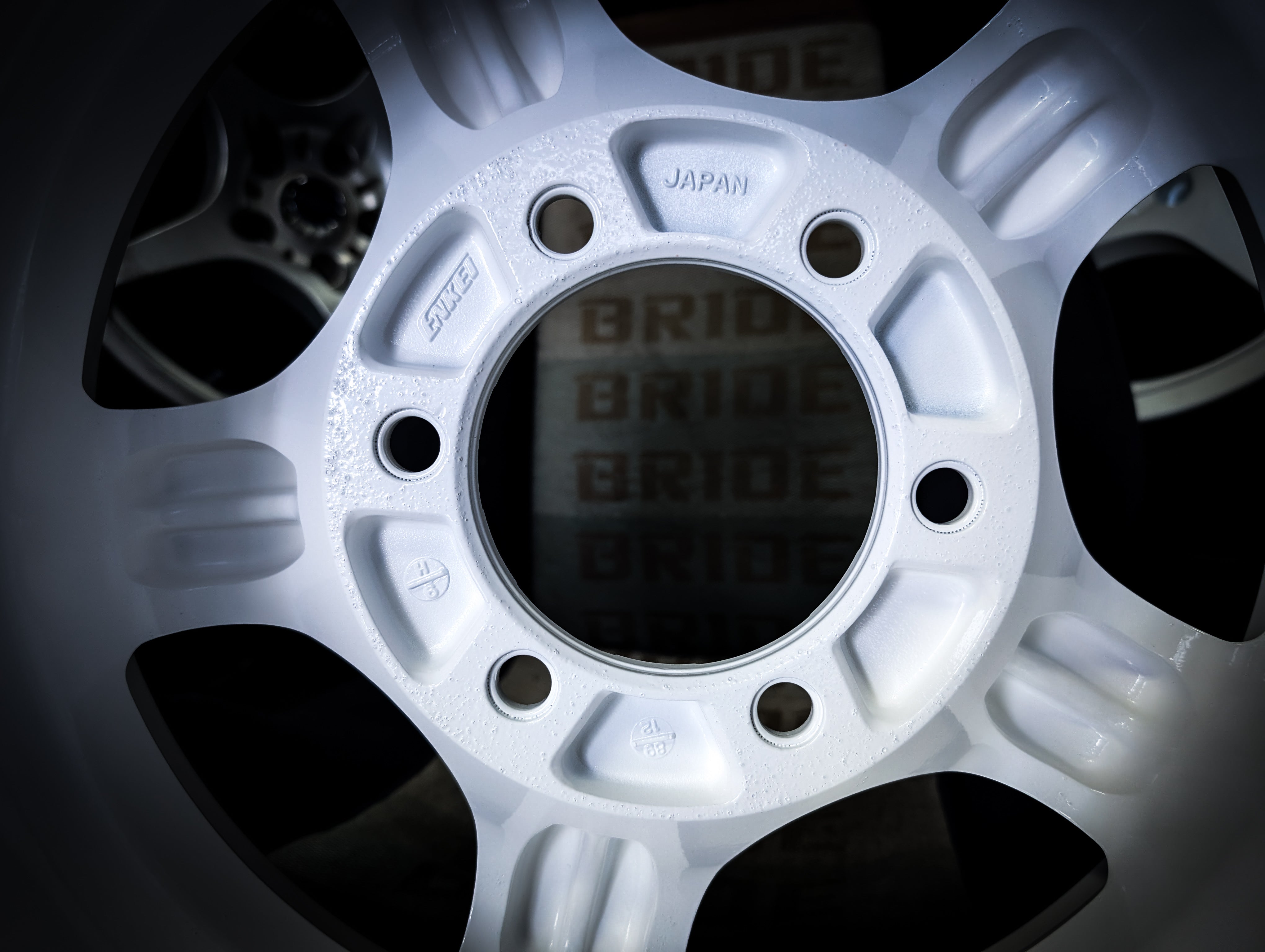 15" Enkei Bright White Chunky 5 Spoke Wheels x 5