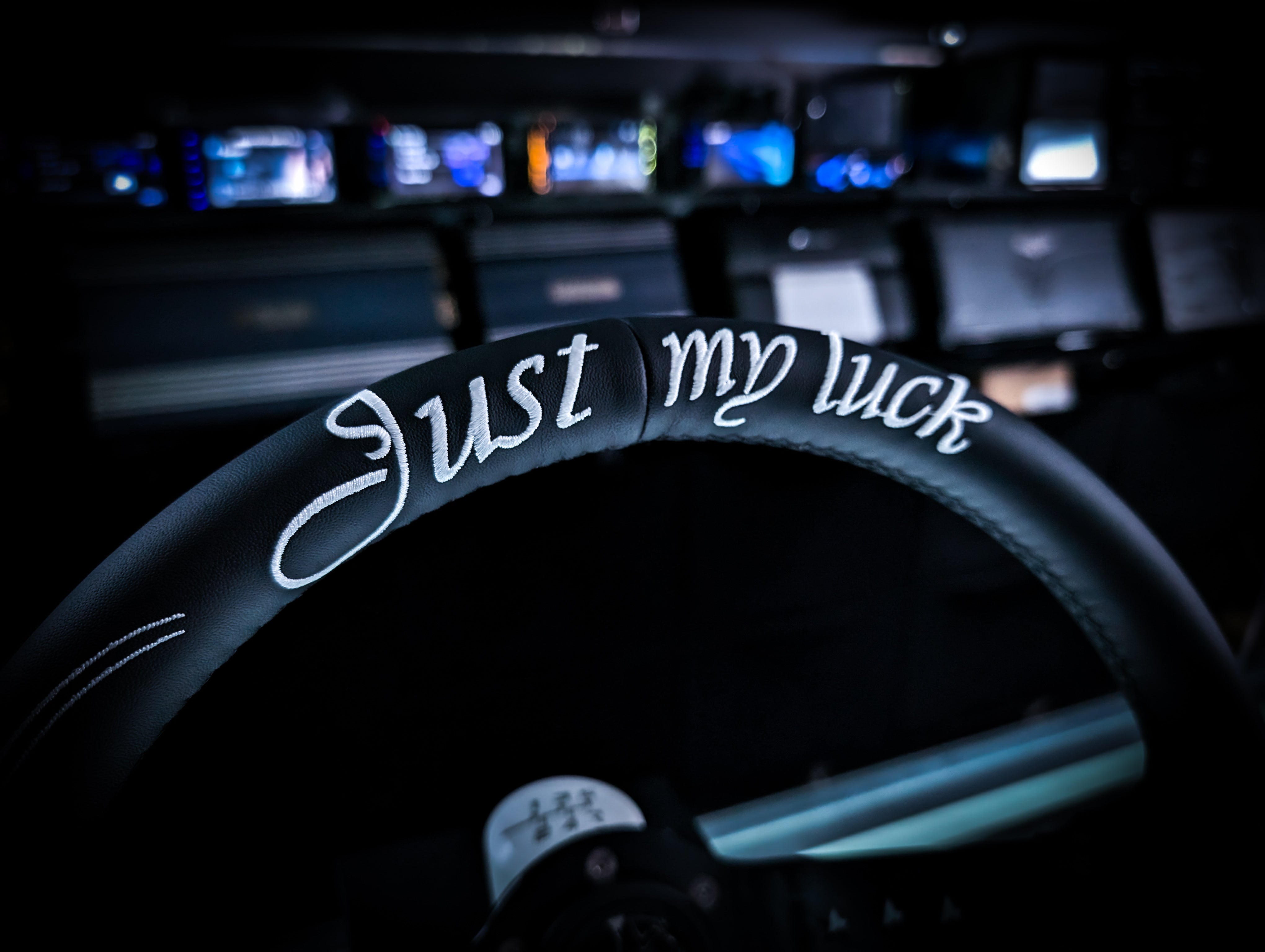 GIVEAWAY - Limited Edition "Just My Luck" Custom Deep Dished Leather Steering Wheel