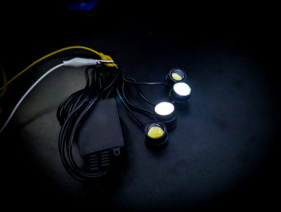 Super Bright 4 x LED Strobe Show Light KIT