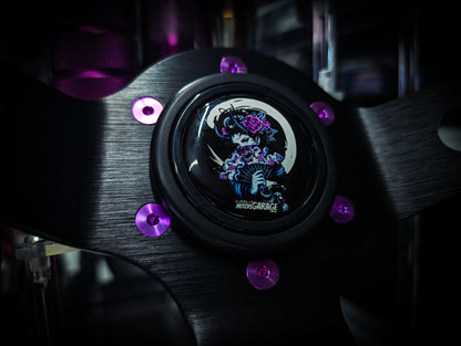 Purple Geisha V2 Deep Dished Alcantara Steering Wheel