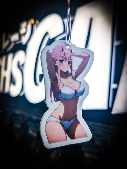 Mitch's Garage Cute ZERO TWO Girl V2 Watermelon 🍉 Scented Premium Air Freshener