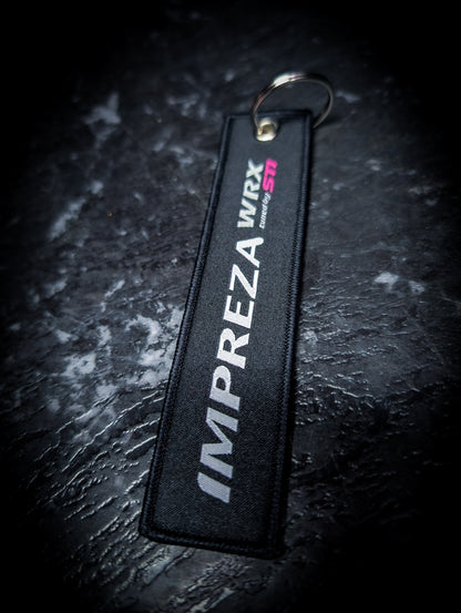 Impreza WRX STI Race Black and Pink Keys Tag