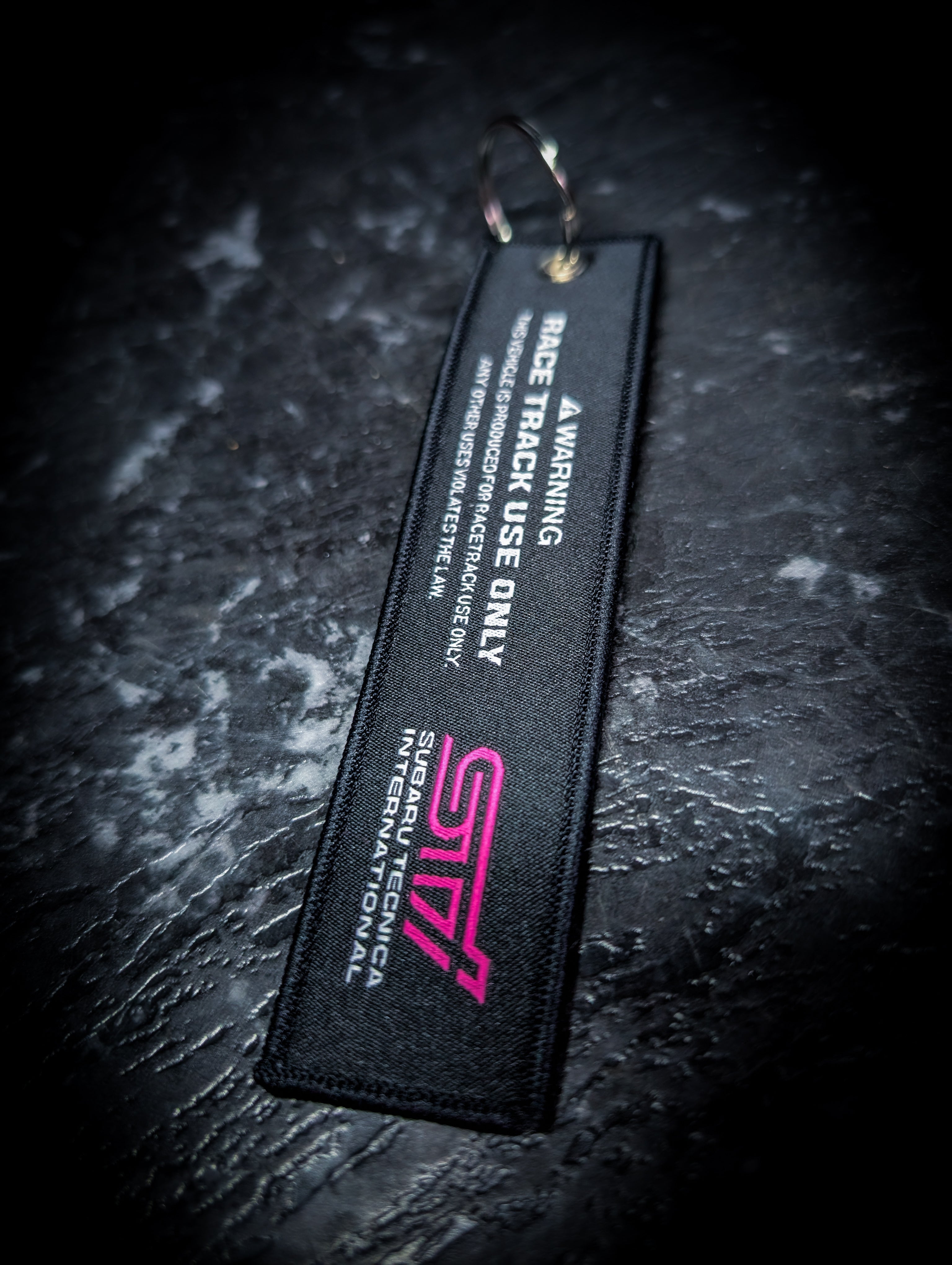 Impreza WRX STI Race Black and Pink Keys Tag