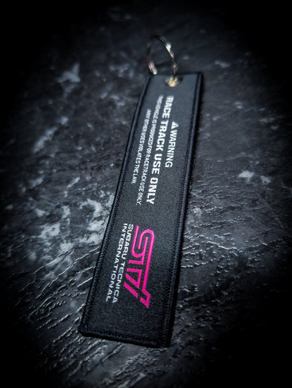 Impreza WRX STI Race Black and Pink Keys Tag