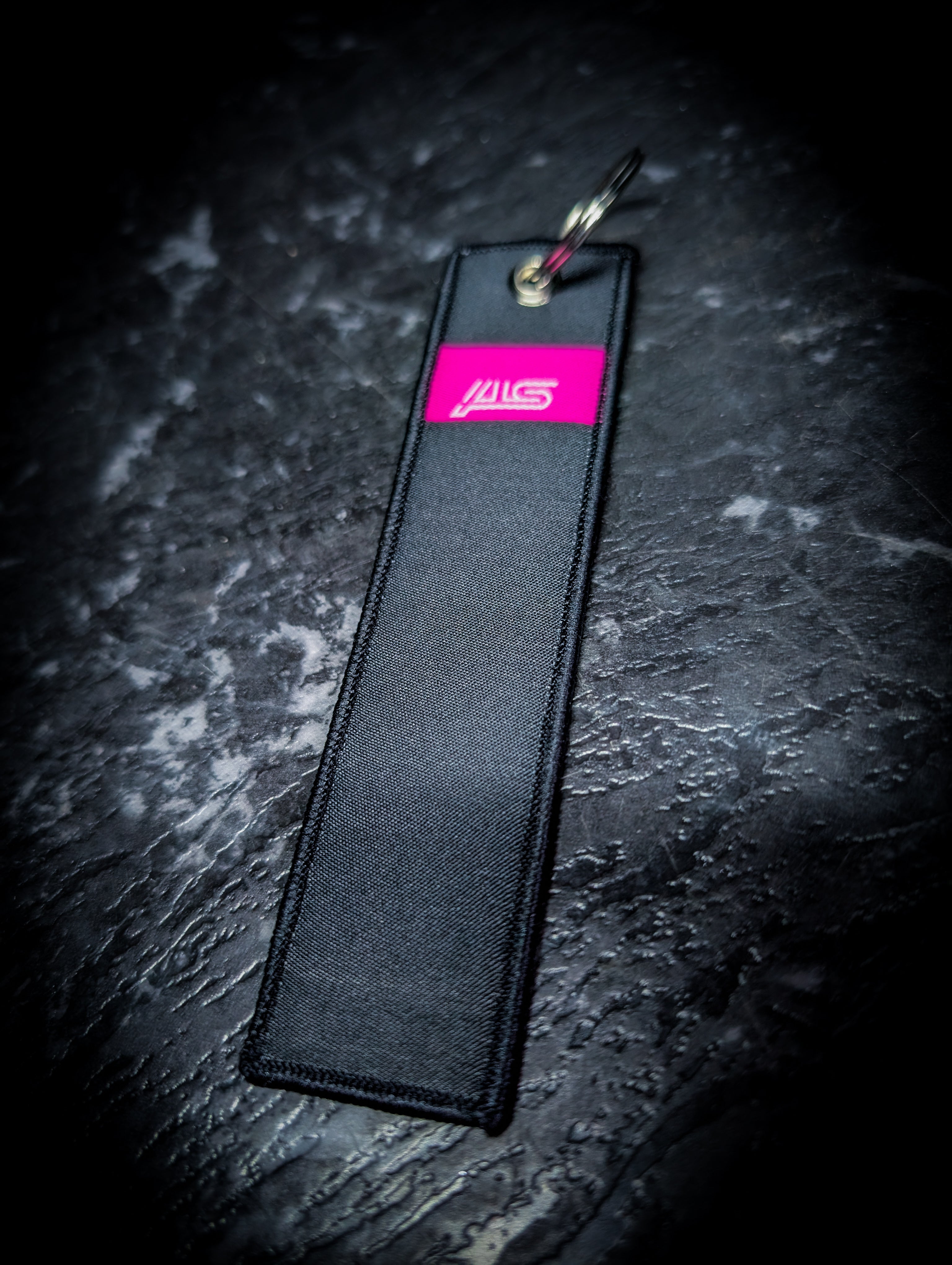 STI Performance Black and Pink Keys Tag