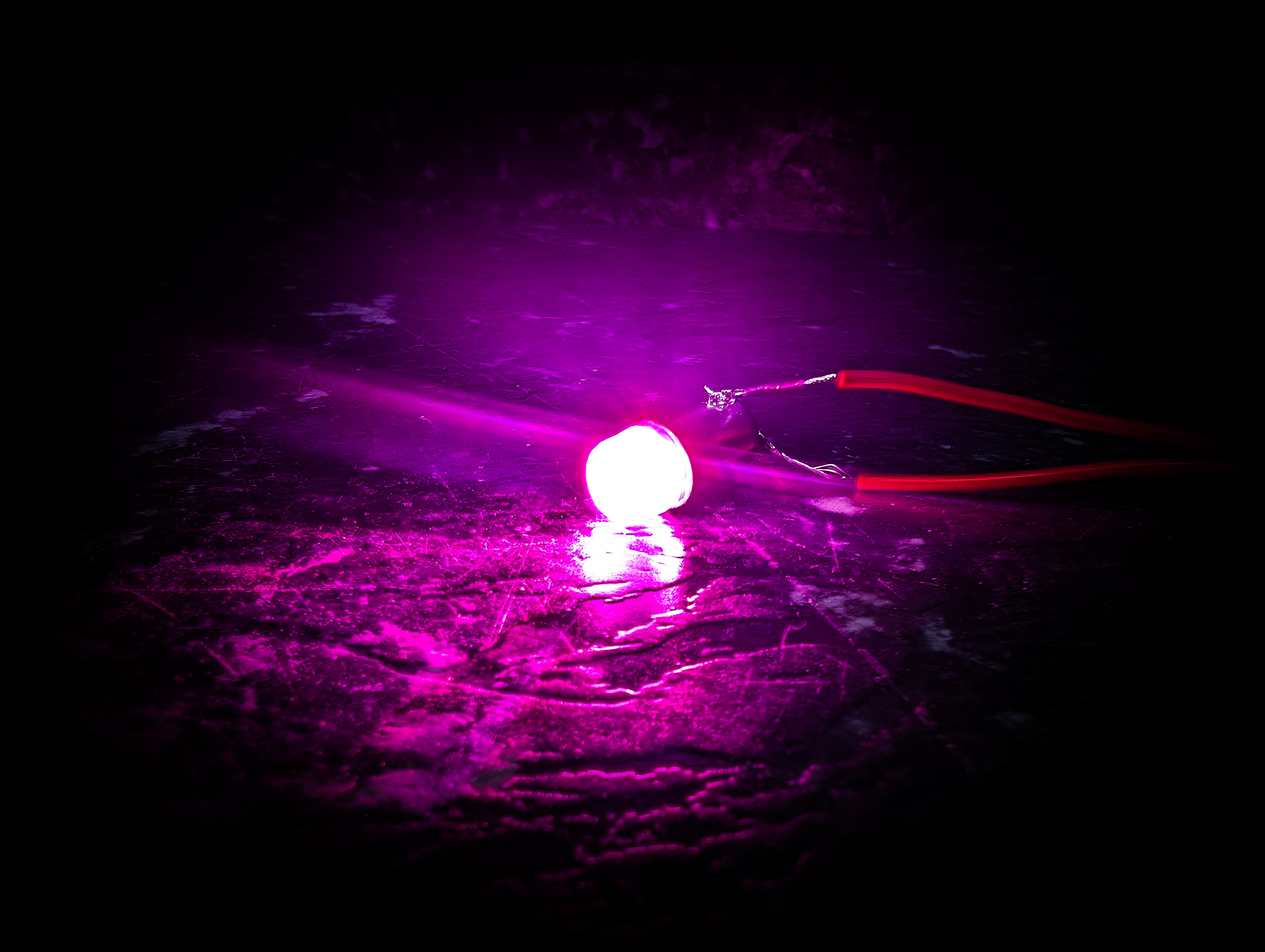 x1 Violet Pink BA9s Led Car Globe