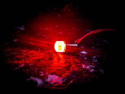 x1 Vibrant Red BA9s Led Car Globe
