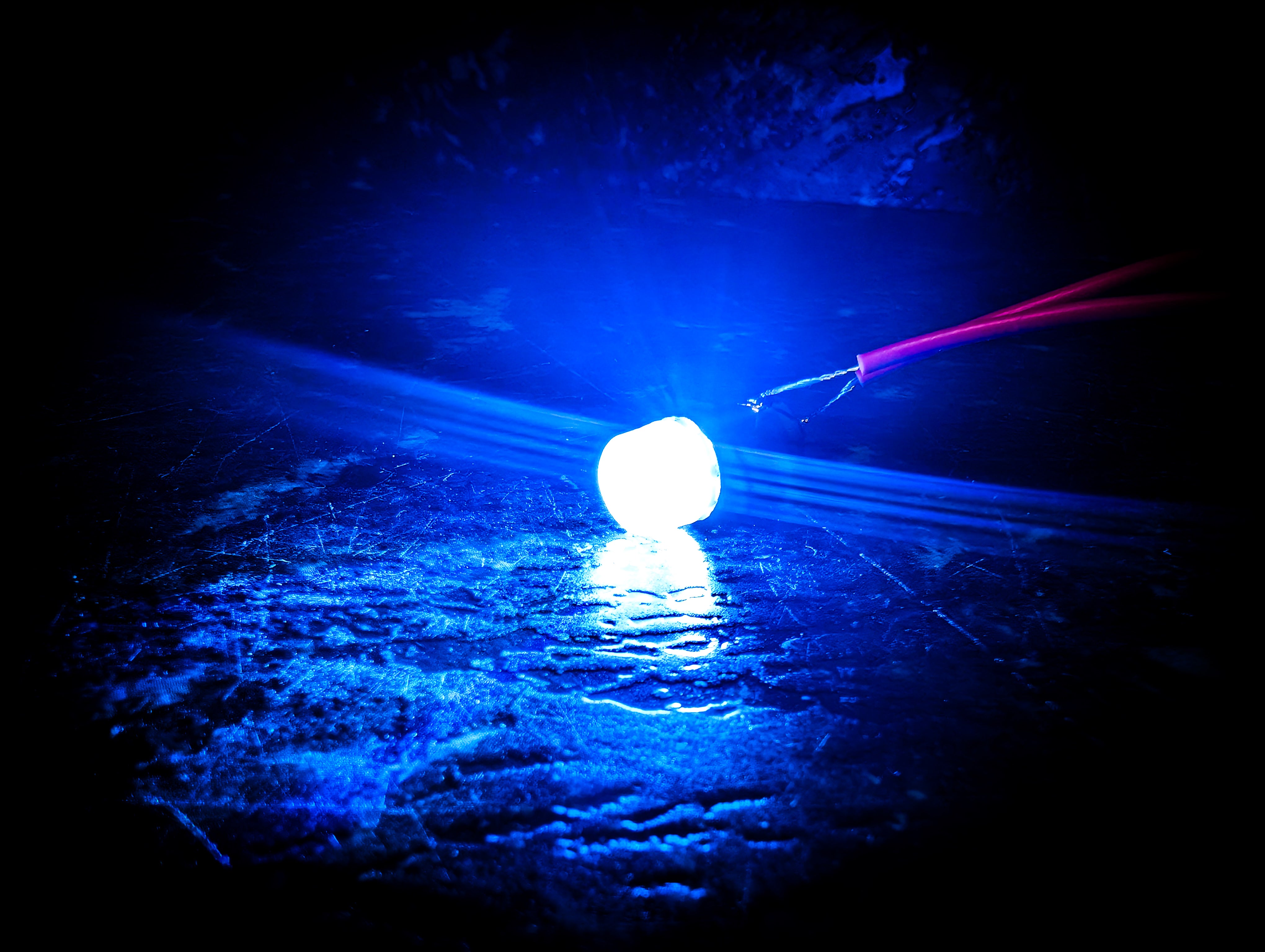 x1 Ice Blue BA9s Led Car Globe