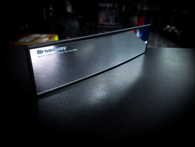 NAPOLEX BROADWAY Blue Tinted and Clear Curved 300mm Clip On Wide Angle Mirrors