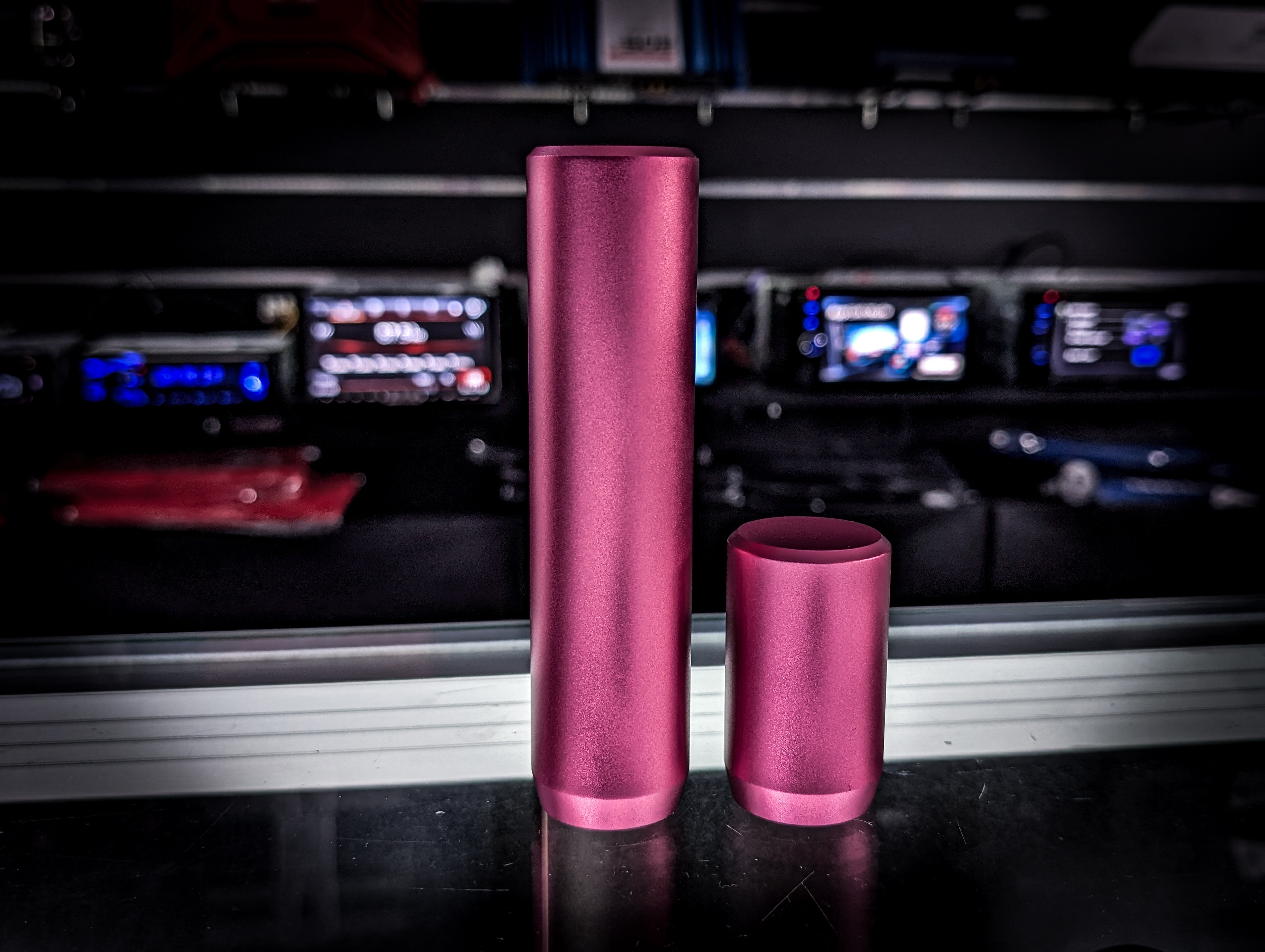 Anodized Pink Thick Grip Short or Tall Manual Gear Knobs