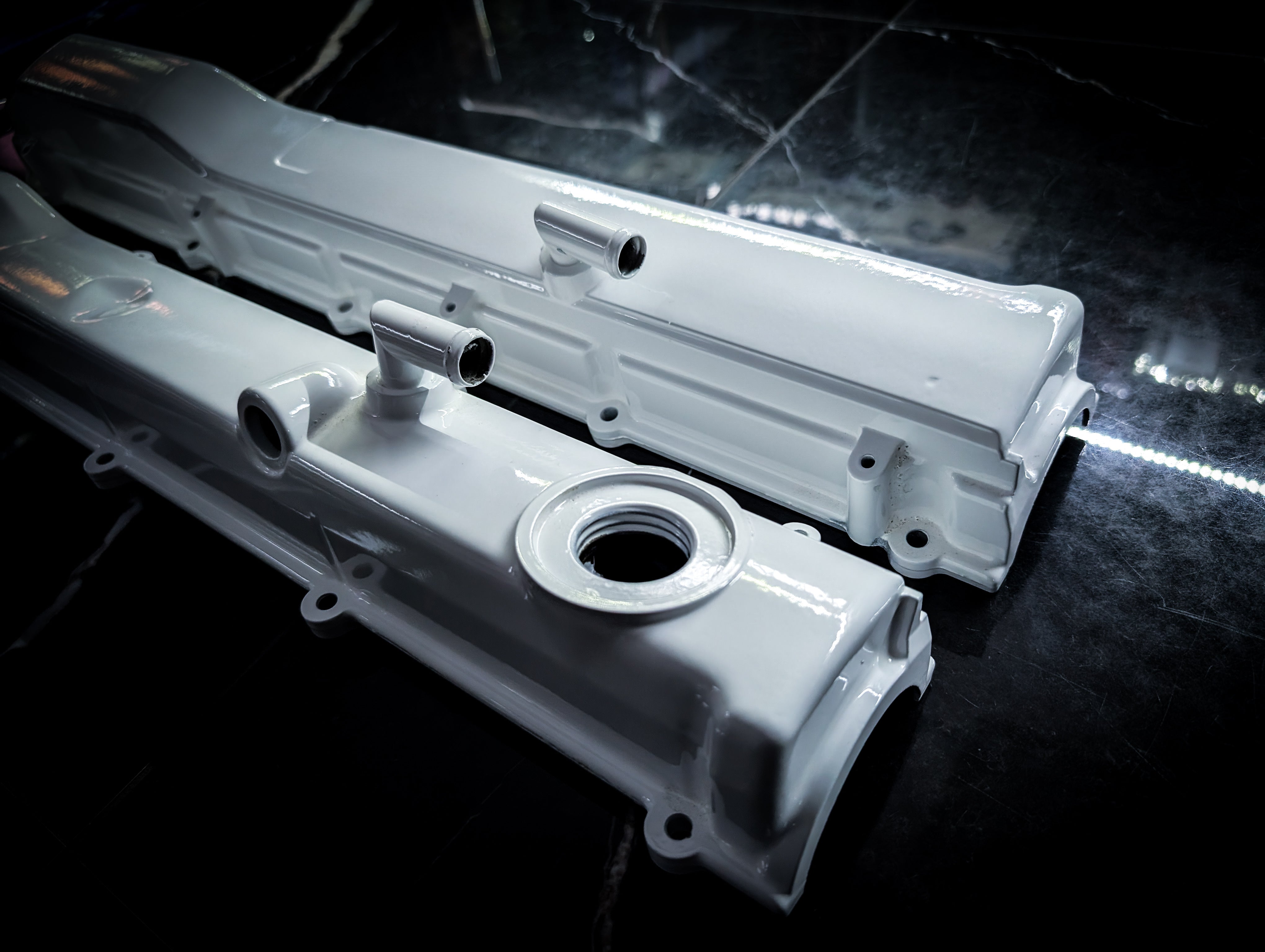 Nissan Skyline R33 RB25DET Polar White Rocker Engine Covers