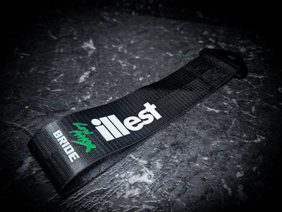BRIDE ILLEST Black Tow Strap