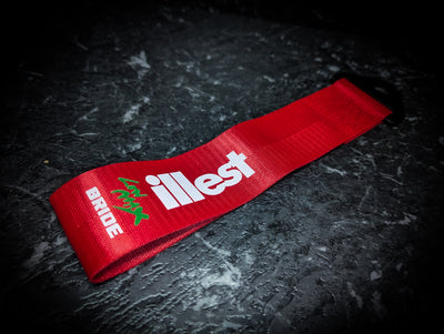 BRIDE ILLEST Red Tow Strap
