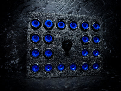 Blue Capped • Gunmetal Security Wheel Nuts