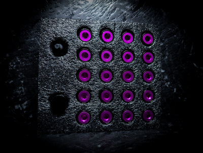 Purple Capped • Gunmetal Security Wheel Nuts