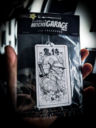 Mitch's Garage Hannya Samurai Token Vanilla🍦 Scented Premium Air Freshener