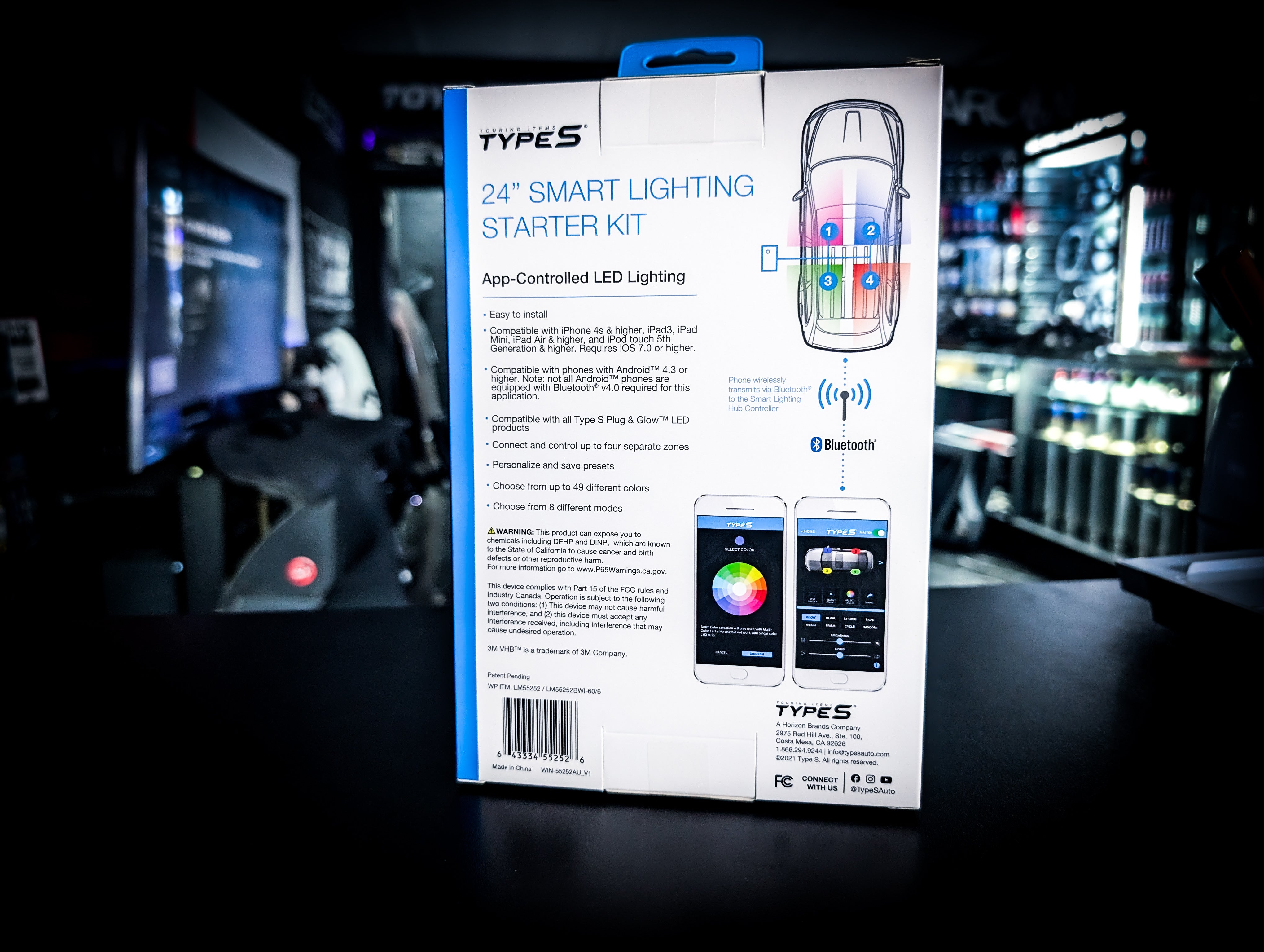 TYPE S - 24" RGB Floor LED Colour Changing Light Kit