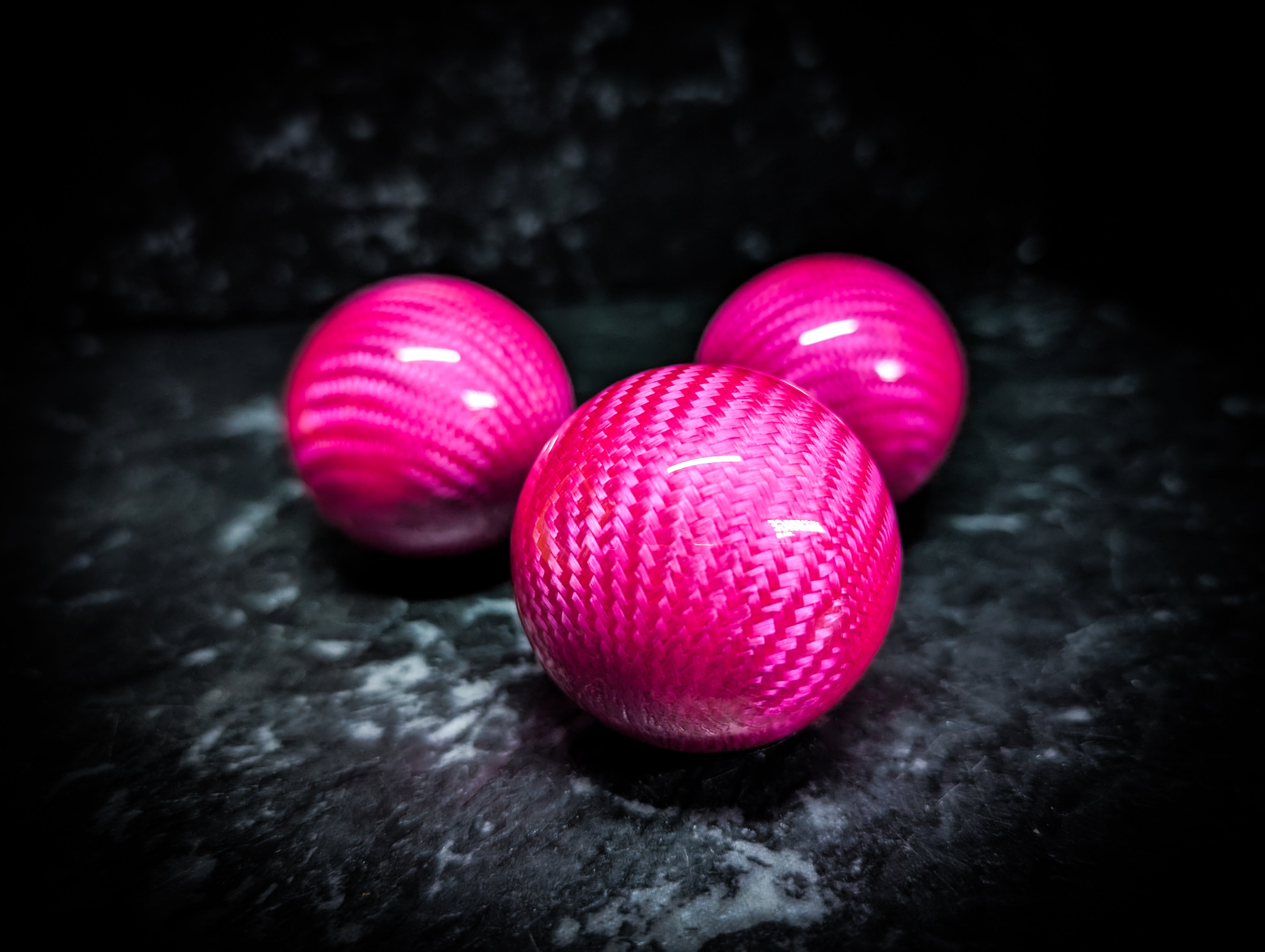 LIMTED EDITION NEON PINK Carbon Ball Sphere Manual Gear Knob