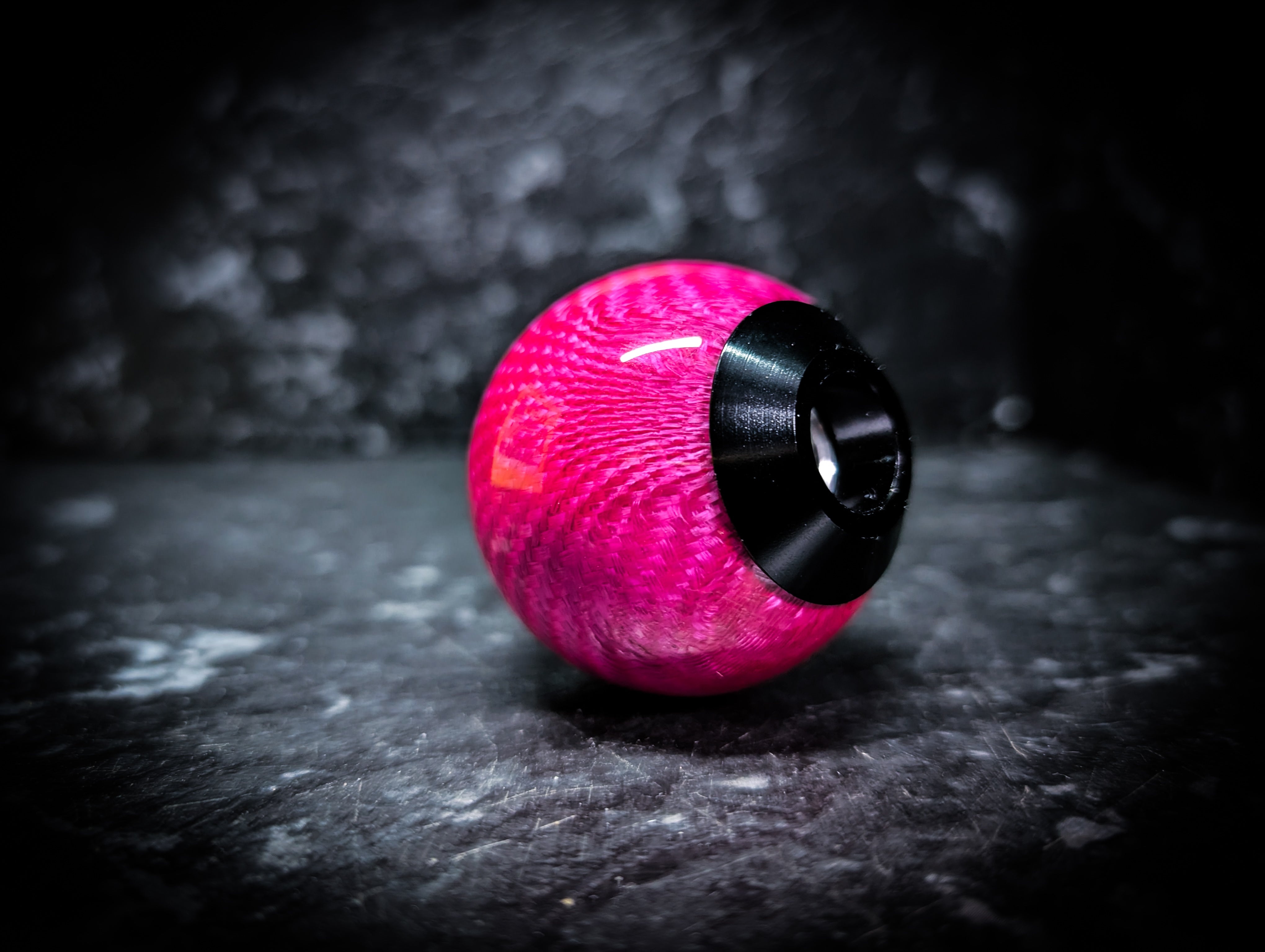 LIMTED EDITION NEON PINK Carbon Ball Sphere Manual Gear Knob