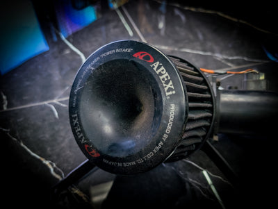 NISSAN SKYLINE GTR RB26 Twin APEXI Power Intakes and Air Flow Meters