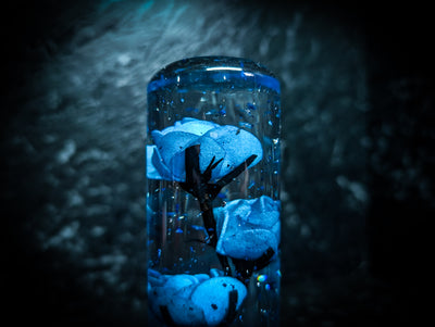 Glitter Blossom Acrylic Manual Gear Knobs