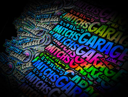 Mitch's Garage Slap Stickers