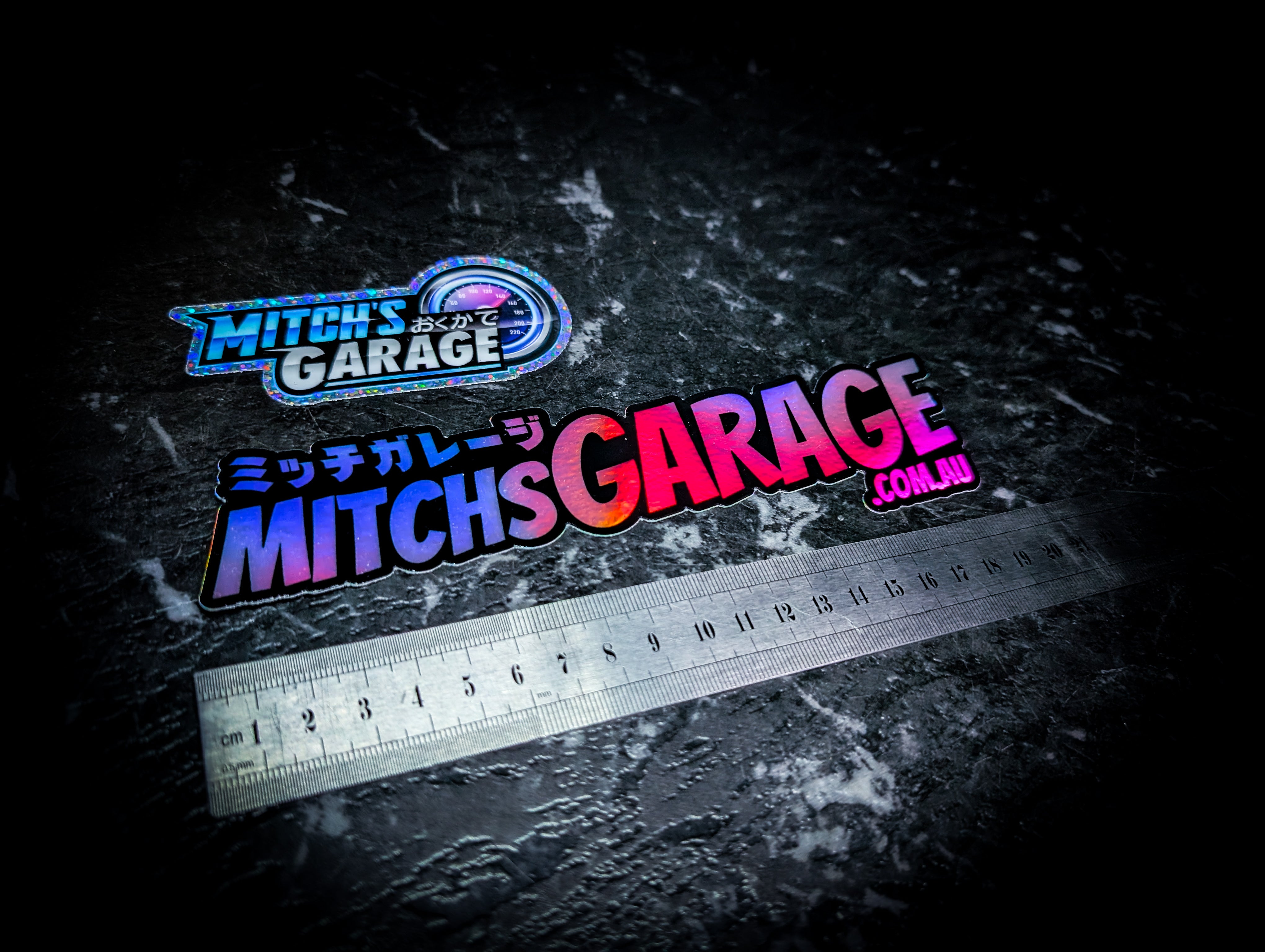 Mitch's Garage Slap Stickers
