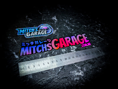 Mitch's Garage Slap Stickers