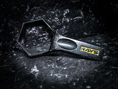 Vintage RAYS Group AV Metal Waffle Cap Removal/Tightening HEX Wrench Tool