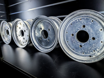 10" SSR MK1 Vintage Polished Staggered Wheels x 4