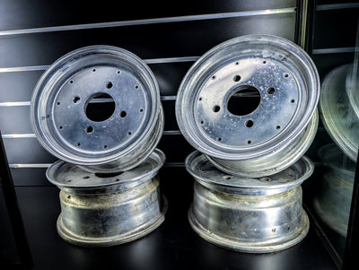 10" SSR MK1 Vintage Polished Staggered Wheels x 4
